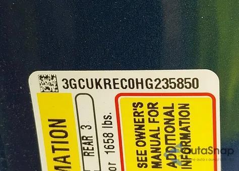 2017 Chevrolet Silverado 1500 2Lt z USA, uszkodzony, nr VIN 3GCUKREC0HG235850